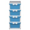 Nilkamal Chester 24  (Blue) Series Plastic 4 Drawer Cabinet